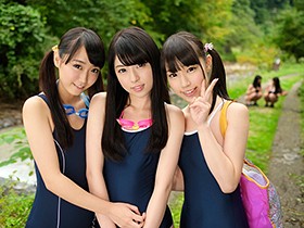 夏休み中のウブな女学生達と温泉旅館で中出し乱交した記録集　サンプル画像01